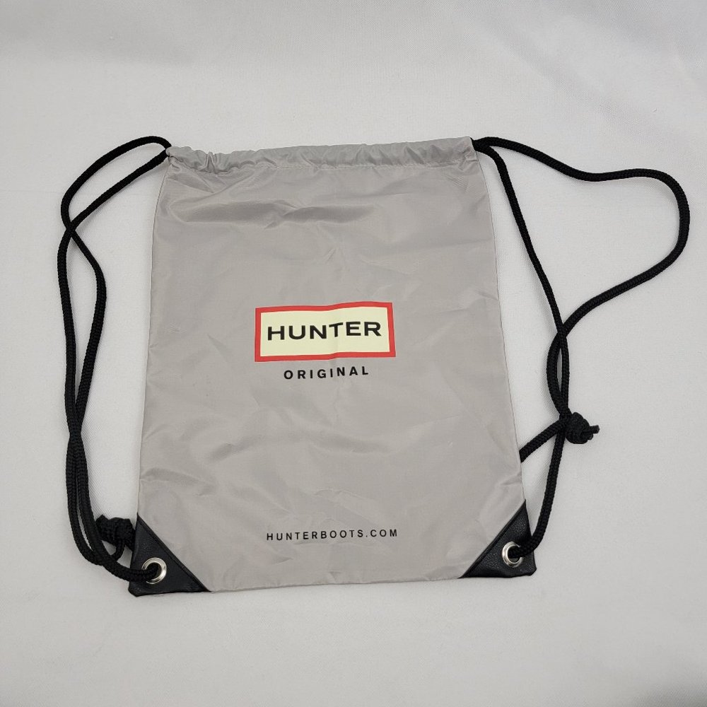 Hunter Drawstring Bag Backpack Silver Gray - image 1